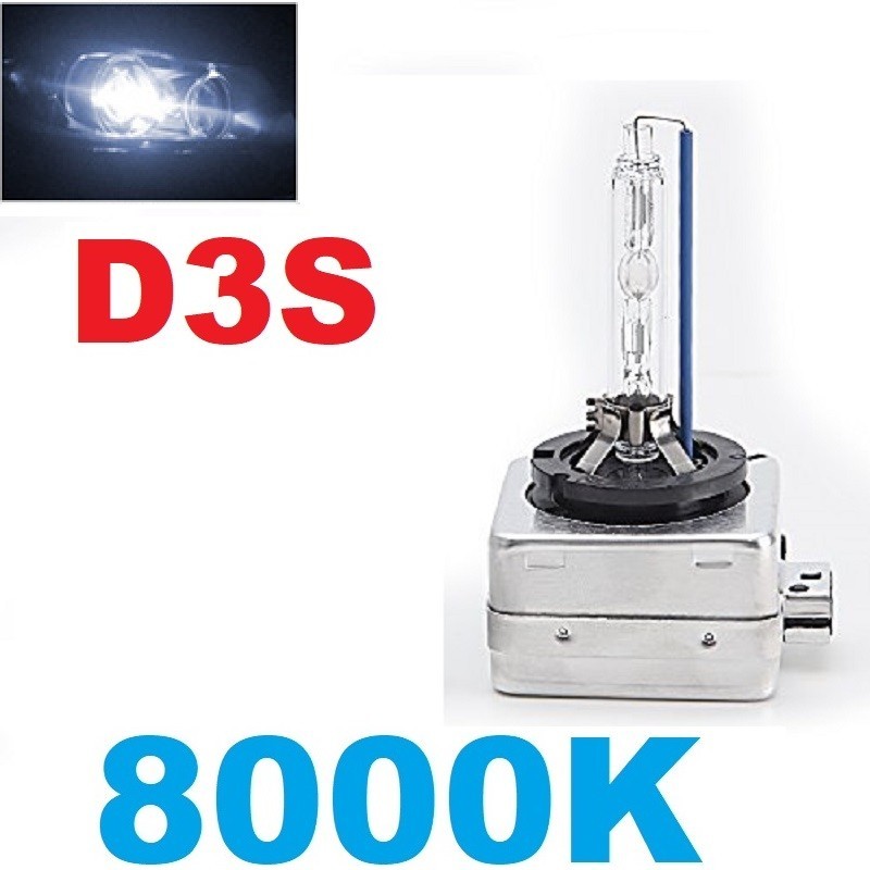 BOMBILLA D3S XENON 8000K BLANCO AZULADO 35W REPUESTO DE SERIE COCHE