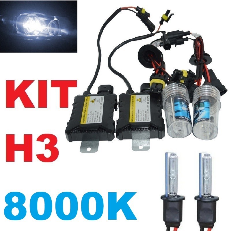 Kit de Xenon H3 Blanco Azulado 8000K 35W - 55W